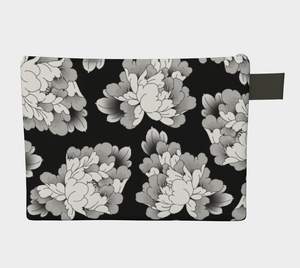 Pochette | pivoine gris