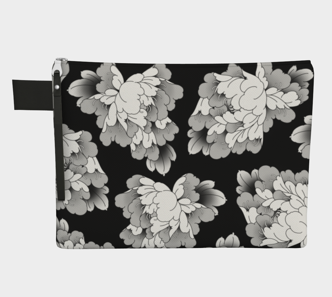 Pochette | pivoine gris